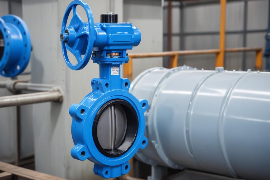 Manual actuator butterfly valve